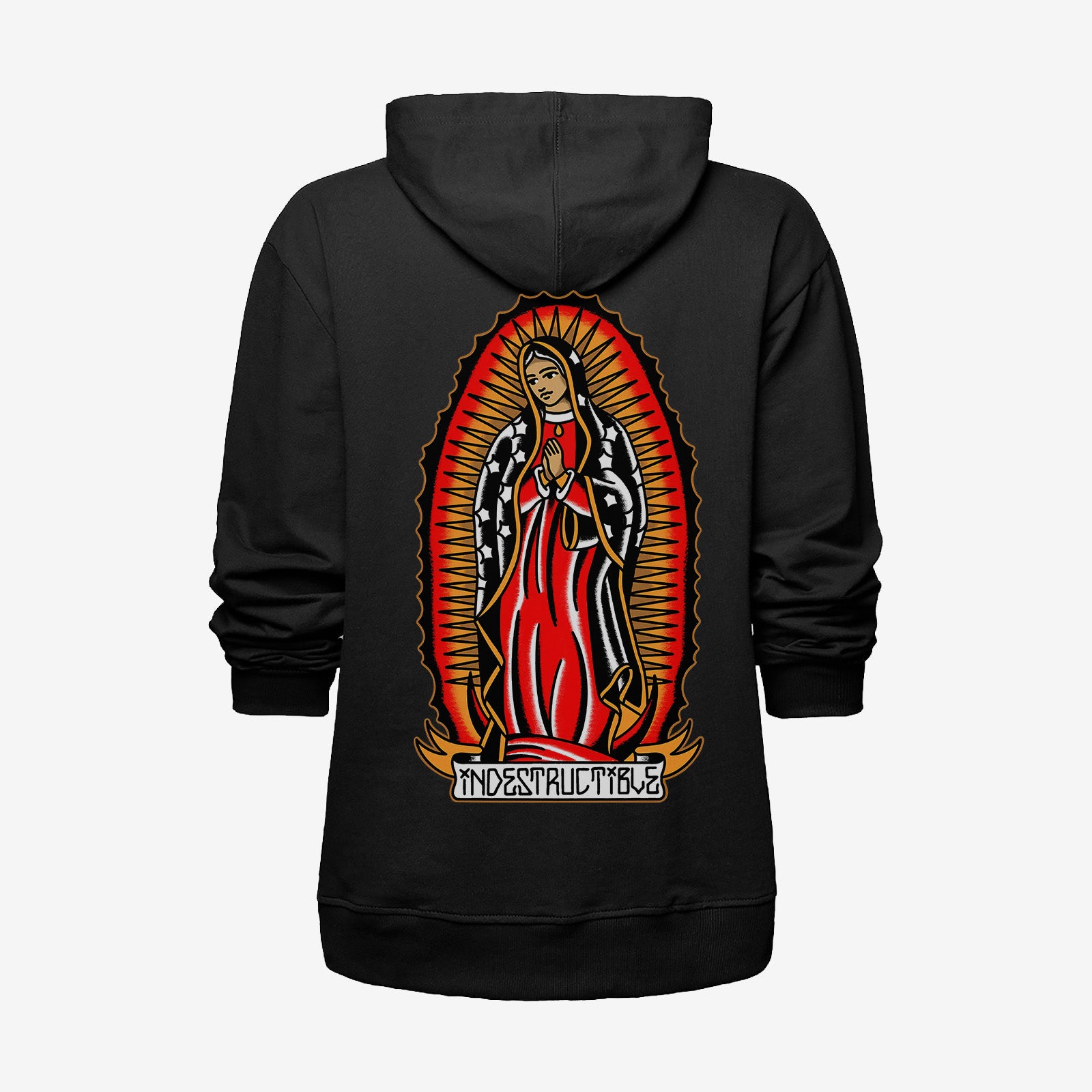 Uprandy Classic Virgin Mary Graphic Printed Men Hoodie - chicyea