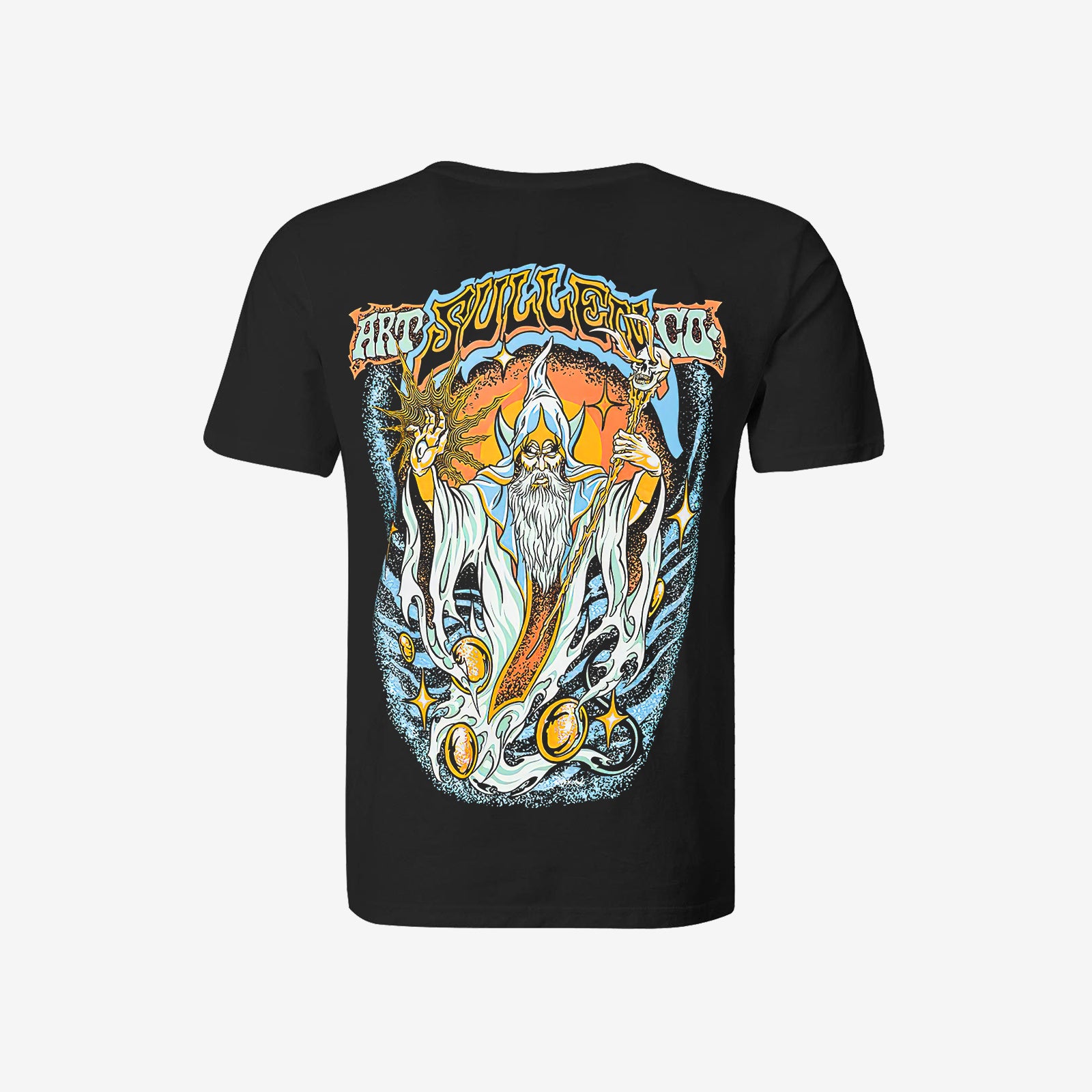 Cloeinc Devil Mage Print Plus Casual T-Shirt - chicyea